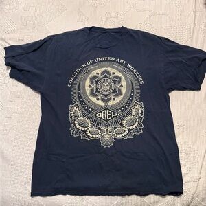 Obey Dark Blue Art Graphic Tee